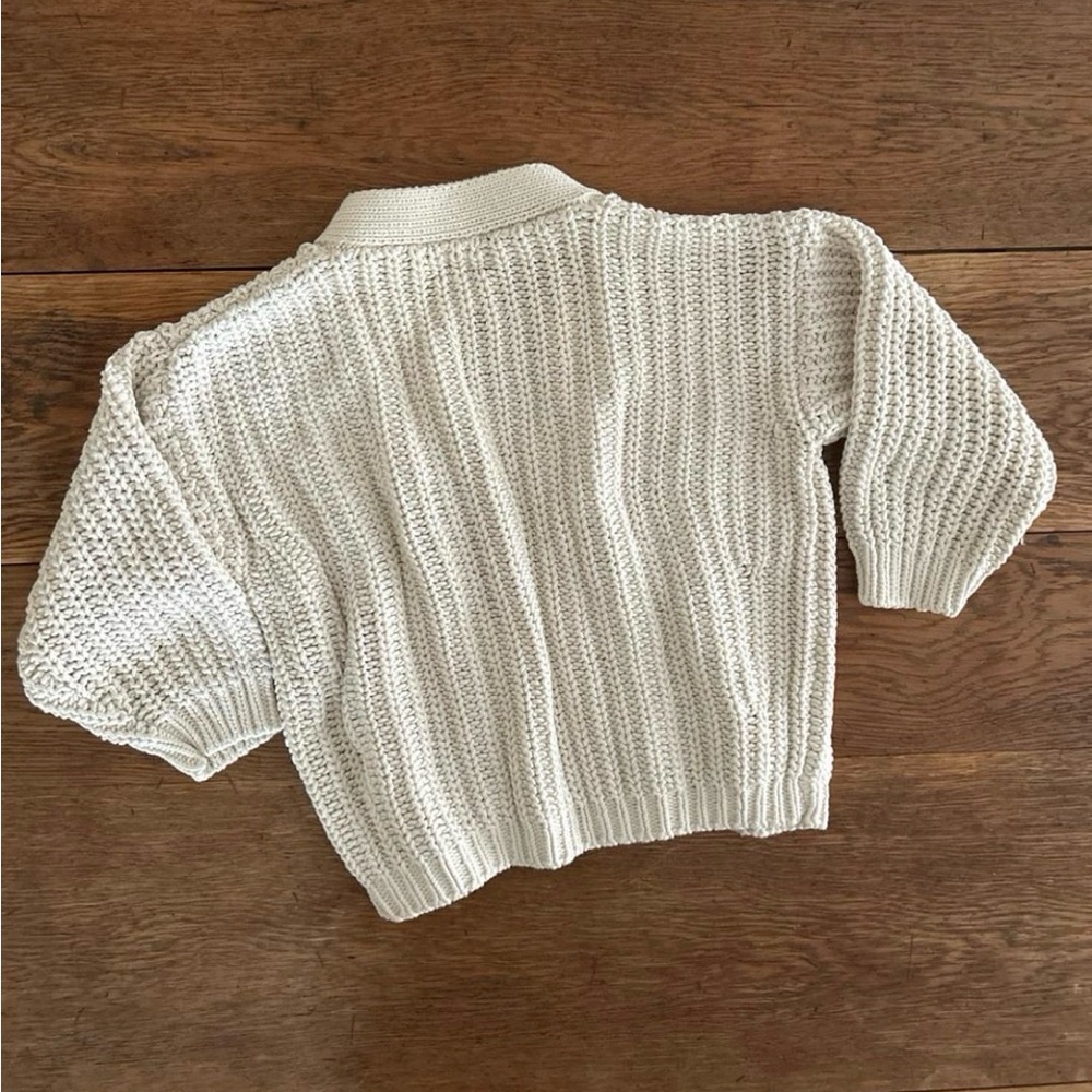 Babaa Cotton Cardigan Mini Natural - Picture 3 of 5
